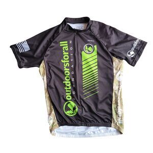 Primal Outdoors for all Foundation Cycling Jersey Unisex Size Large Zipup Pocket